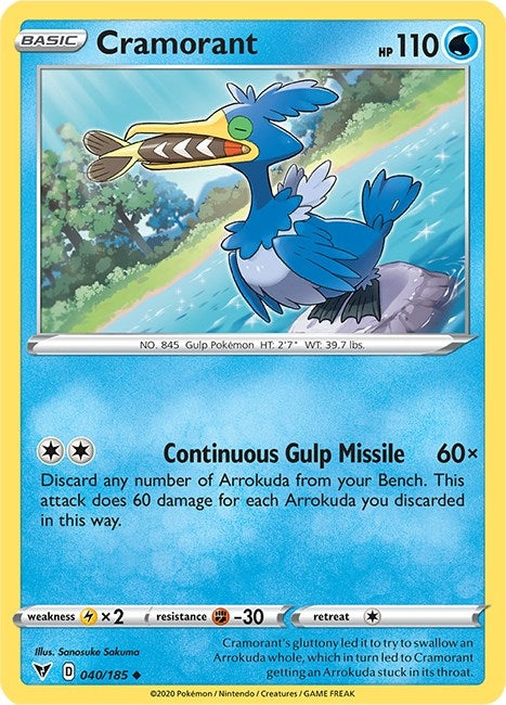 Image for Cramorant (040/185) (SWSH04: Vivid Voltage) (SWSH04) - Pokemon