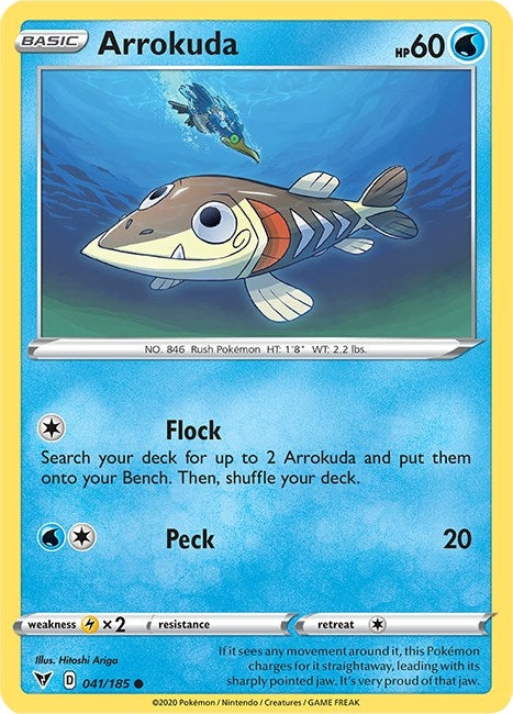 Image for Arrokuda (041/185) (SWSH04: Vivid Voltage) (SWSH04) - Pokemon
