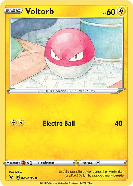 Image for Voltorb (045/185) (SWSH04: Vivid Voltage) (SWSH04) - Pokemon