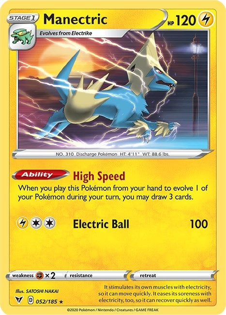 Image for Manectric (052/185) (SWSH04: Vivid Voltage) (SWSH04) - Pokemon