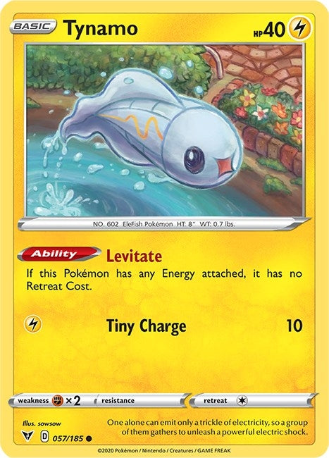 Image for Tynamo (057/185) (SWSH04: Vivid Voltage) (SWSH04) - Pokemon