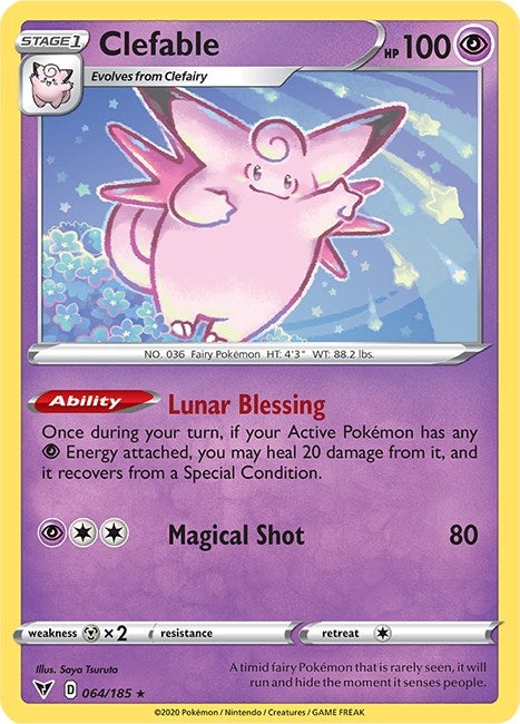 Image for Clefable (064/185) (SWSH04: Vivid Voltage) (SWSH04) - Pokemon