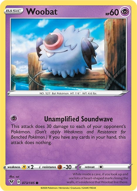 Image for Woobat (073/185) (SWSH04: Vivid Voltage) (SWSH04) - Pokemon