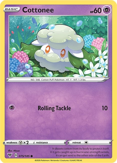 Image for Cottonee (075/185) (SWSH04: Vivid Voltage) (SWSH04) - Pokemon
