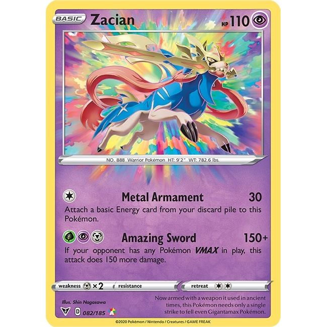 Zacian (082/185) (SWSH04: Vivid Voltage) - PokeBox USA