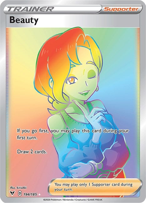 Beauty (Secret) (194/185) (SWSH04: Vivid Voltage) - PokeBox USA