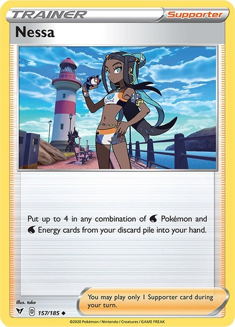 Image for Nessa (157/185) (SWSH04: Vivid Voltage) (SWSH04) - Pokemon