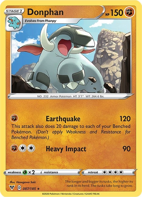 Image for Donphan (087/185) (SWSH04: Vivid Voltage) (SWSH04) - Pokemon
