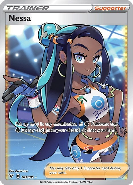 Nessa (Full Art) (183/185) (SWSH04: Vivid Voltage) - PokeBox USA