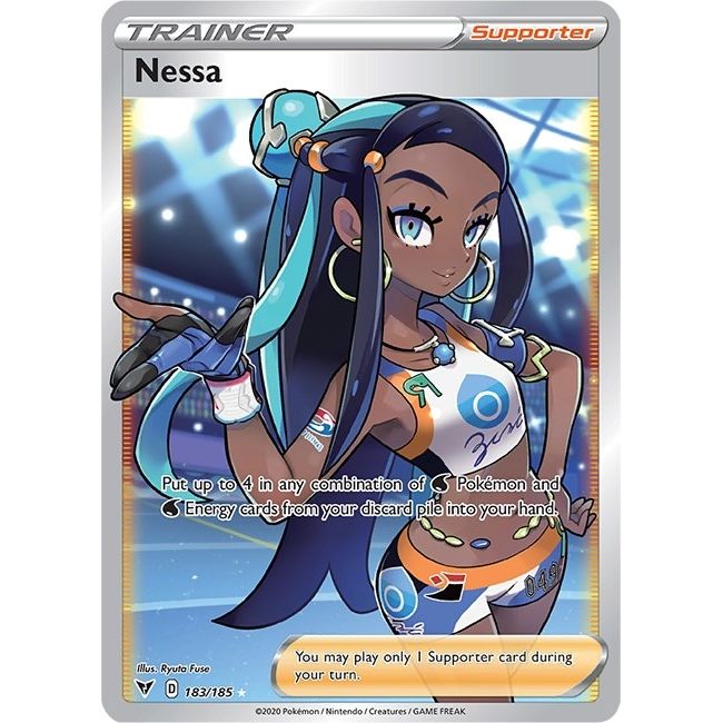 Nessa (Full Art) (183/185) (SWSH04: Vivid Voltage) - PokeBox USA