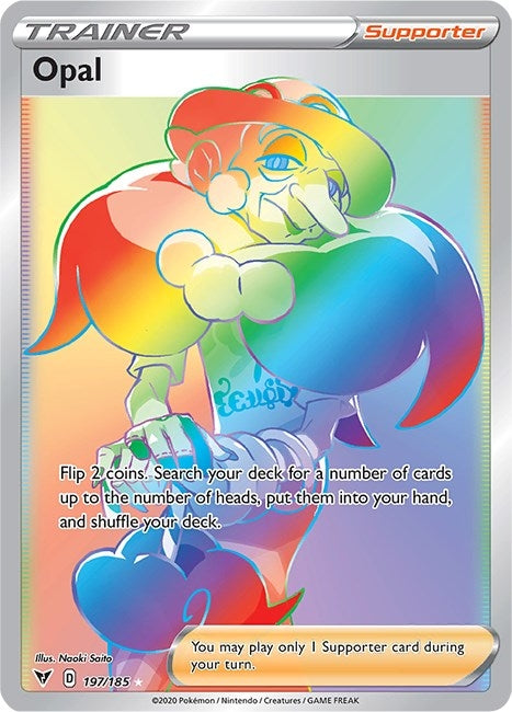 Image for Opal (Secret) (197/185) (SWSH04: Vivid Voltage) (SWSH04) - Pokemon