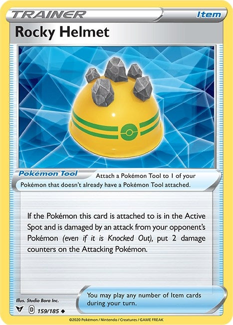 Image for Rocky Helmet (159/185) (SWSH04: Vivid Voltage) (SWSH04) - Pokemon