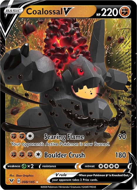 Image for Coalossal V (098/185) (SWSH04: Vivid Voltage) (SWSH04) - Pokemon