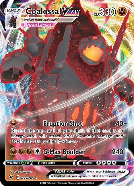 Image for Coalossal VMAX (099/185) (SWSH04: Vivid Voltage) (SWSH04) - Pokemon