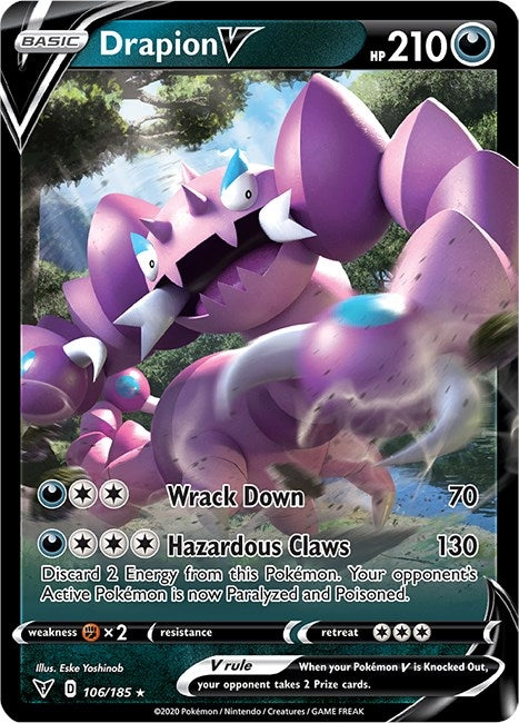 Image for Drapion V (106/185) (SWSH04: Vivid Voltage) (SWSH04) - Pokemon