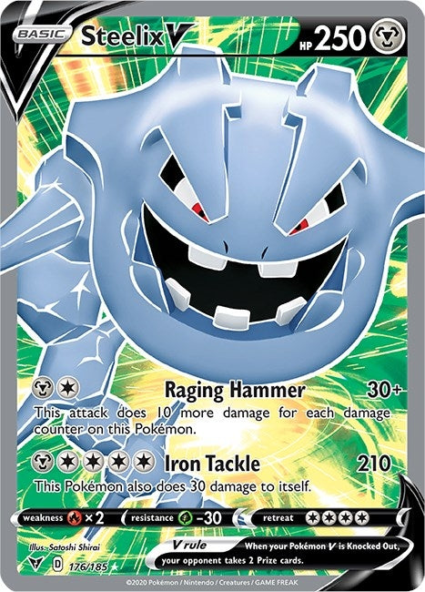 Image for Steelix V (Full Art) (176/185) (SWSH04: Vivid Voltage) (SWSH04) - Pokemon