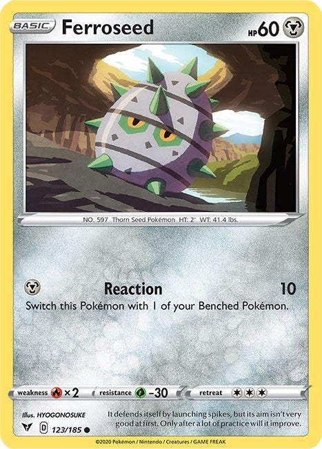 Image for Ferroseed (123/185) (SWSH04: Vivid Voltage) (SWSH04) - Pokemon