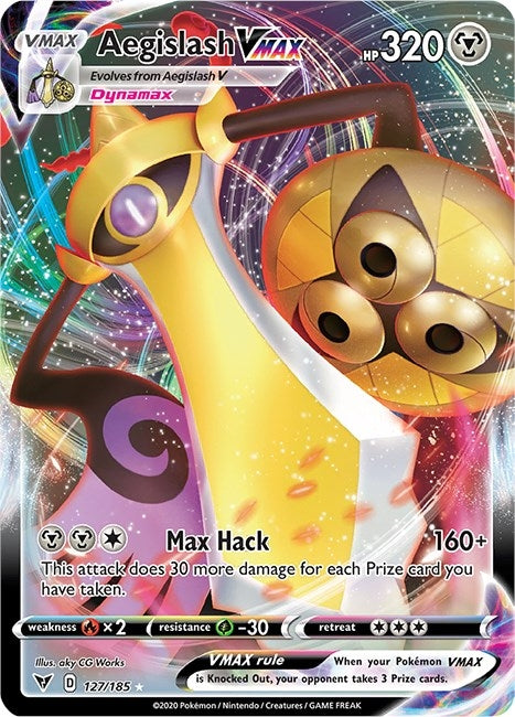Image for Aegislash VMAX (127/185) (SWSH04: Vivid Voltage) (SWSH04) - Pokemon