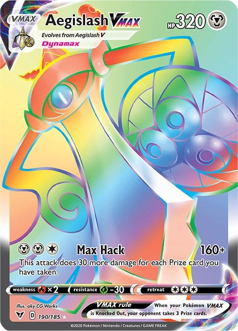 Image for Aegislash VMAX (Secret) (190/185) (SWSH04: Vivid Voltage) (SWSH04) - Pokemon