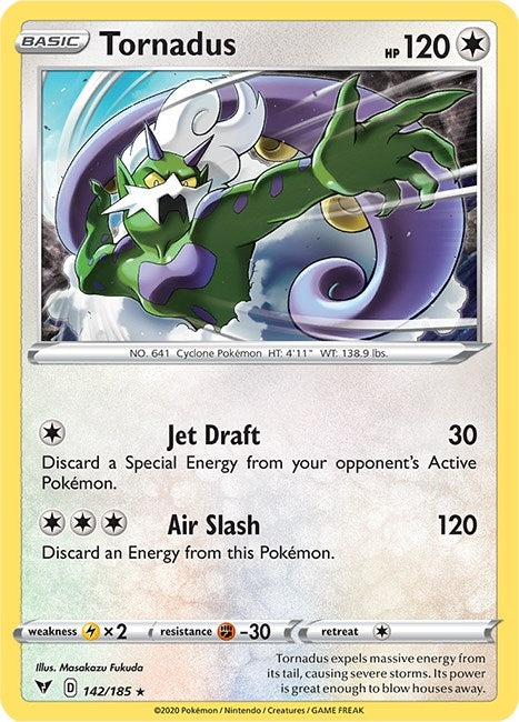 Image for Tornadus (142/185) (SWSH04: Vivid Voltage) (SWSH04) - Pokemon