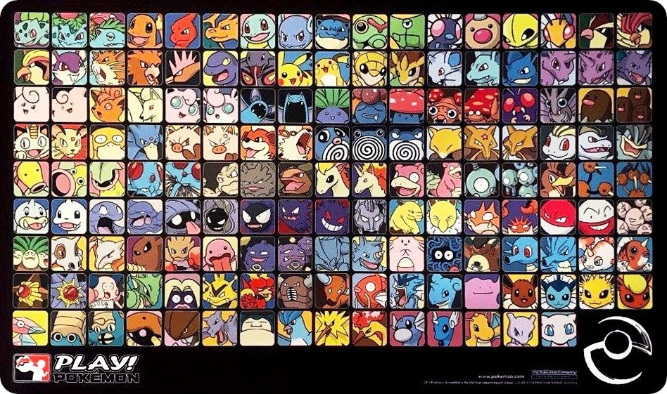 Image for Play! Pokemon Professor Program Kanto Playmat - Black - Playmats