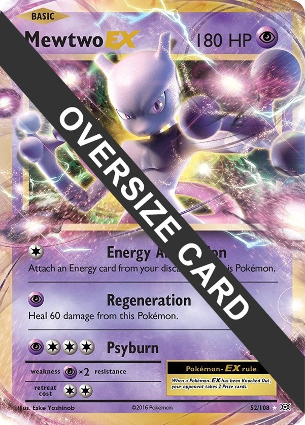 Image for Mewtwo EX (052/108) (Jumbo Cards) (PR) - Pokemon