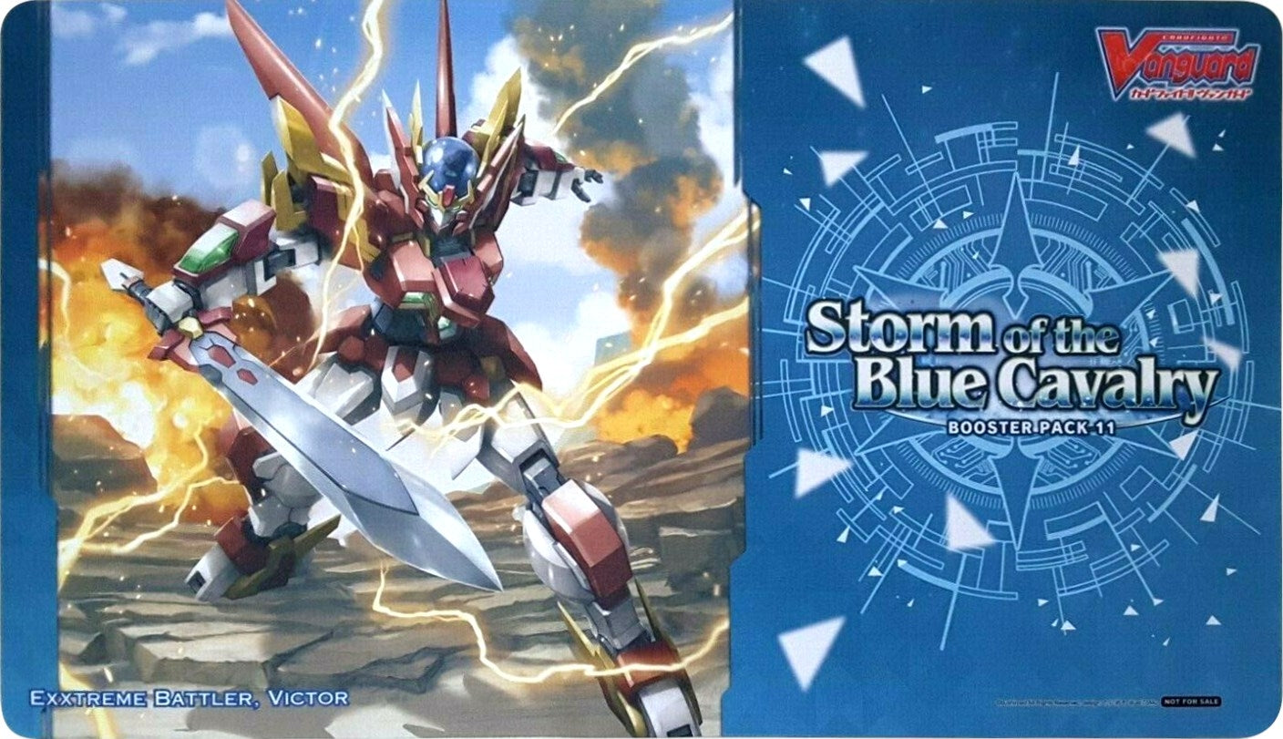Image for Cardfight!! Vanguard Sneak Preview Playmat: Storm of the Blue Cavalry - Exxtreme Battler, Victor - Playmats
