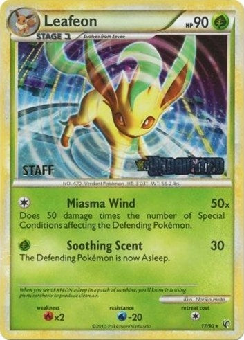 Image for Leafeon - 17/90 (Prerelease) [Staff] (17/90) (Nintendo Promos) (PR) - Pokemon