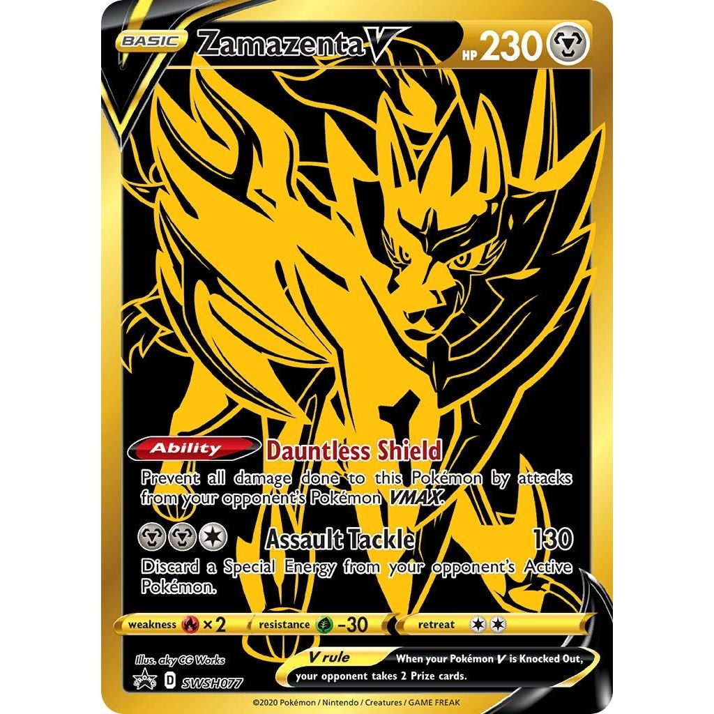 Zamazenta V - SWSH077 (SWSH077) (SWSH: Sword & Shield Promo Cards) - PokeBox USA