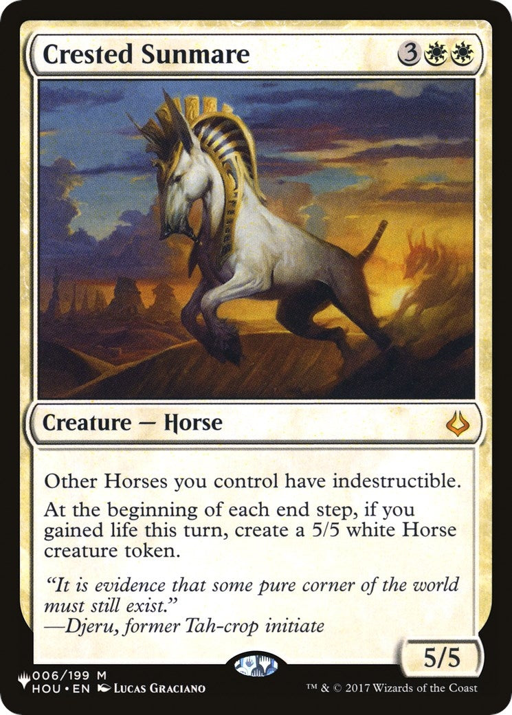 Crested Sunmare (006/199) (The List Reprints)