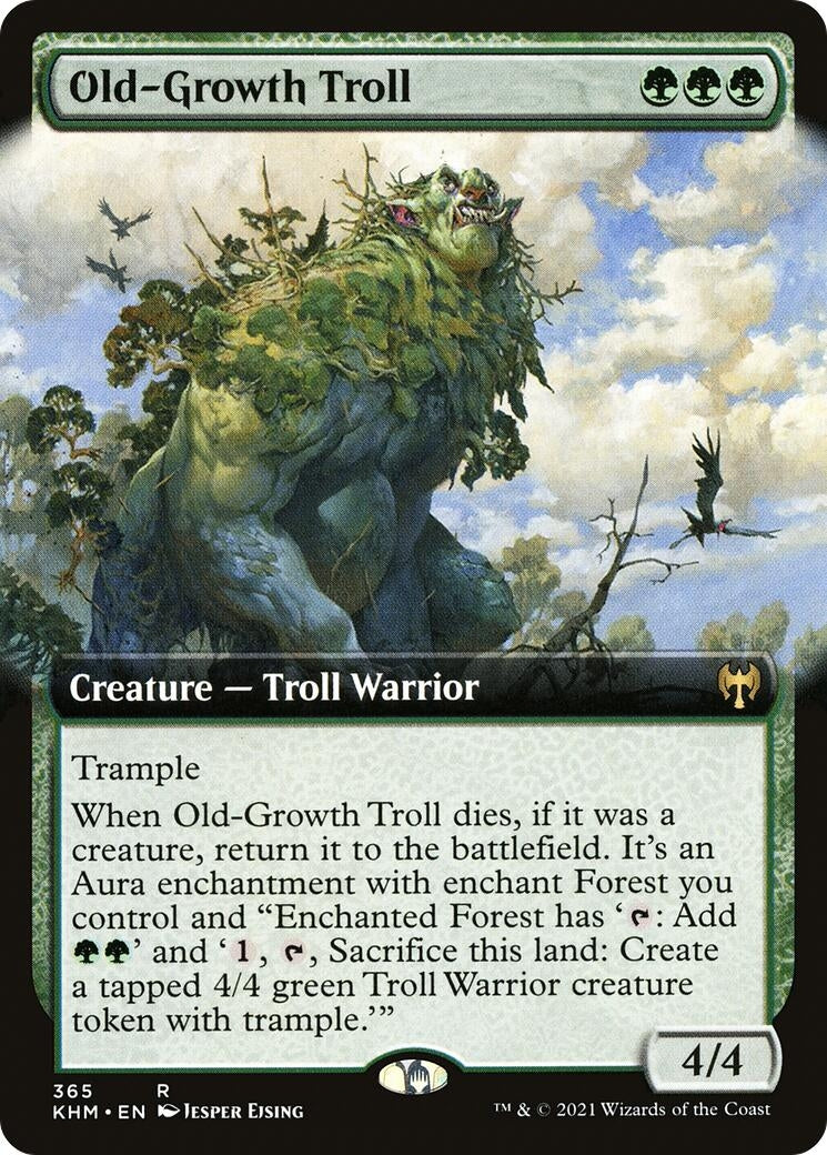 Old-Growth Troll (Extended Art) (365) (Kaldheim)