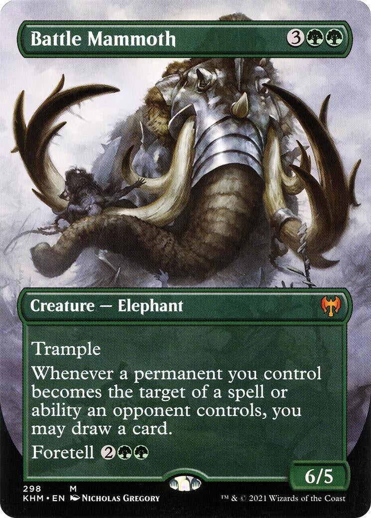 Battle Mammoth (Borderless) (298) (Kaldheim)
