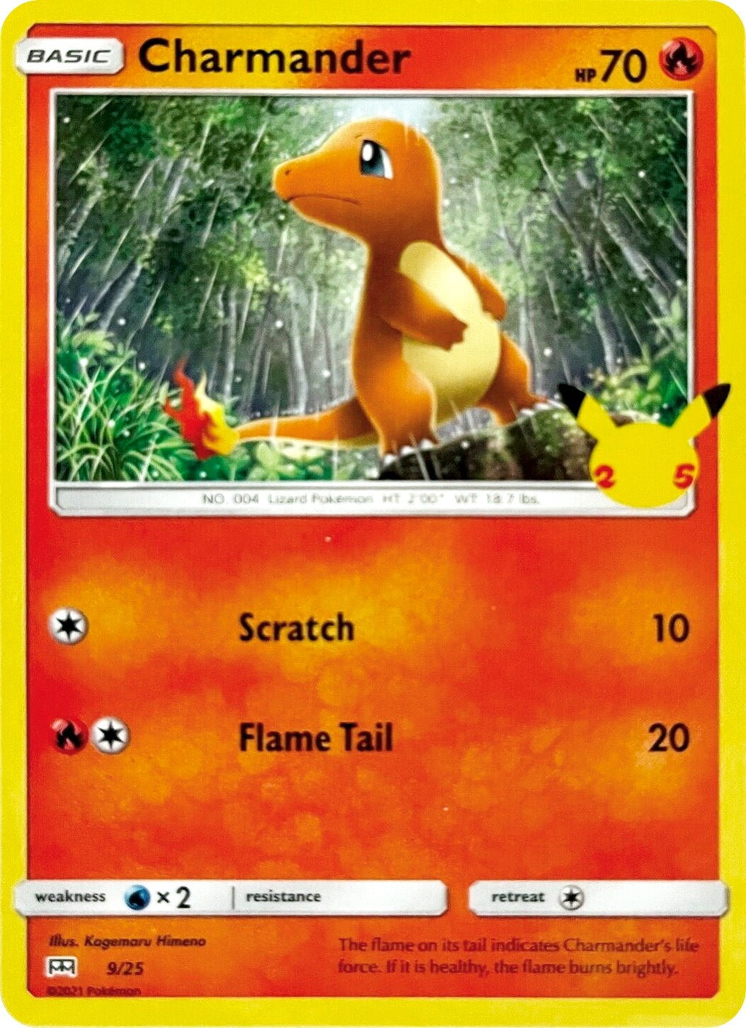Charmander (009/025) (McDonald's 25th Anniversary Promos) - PokeBox USA