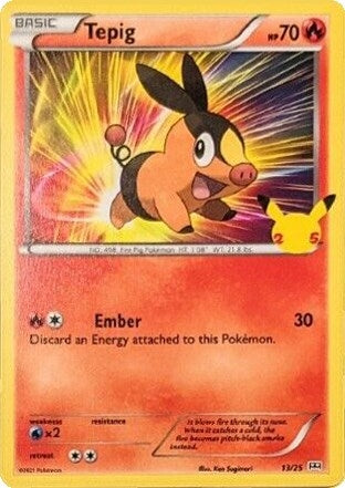 Tepig (013/025) (McDonald's 25th Anniversary Promos) - PokeBox USA