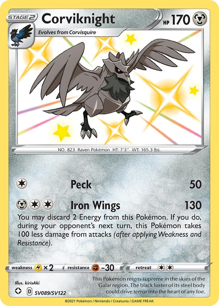 Corviknight (SV089/SV122) (Shining Fates: Shiny Vault)