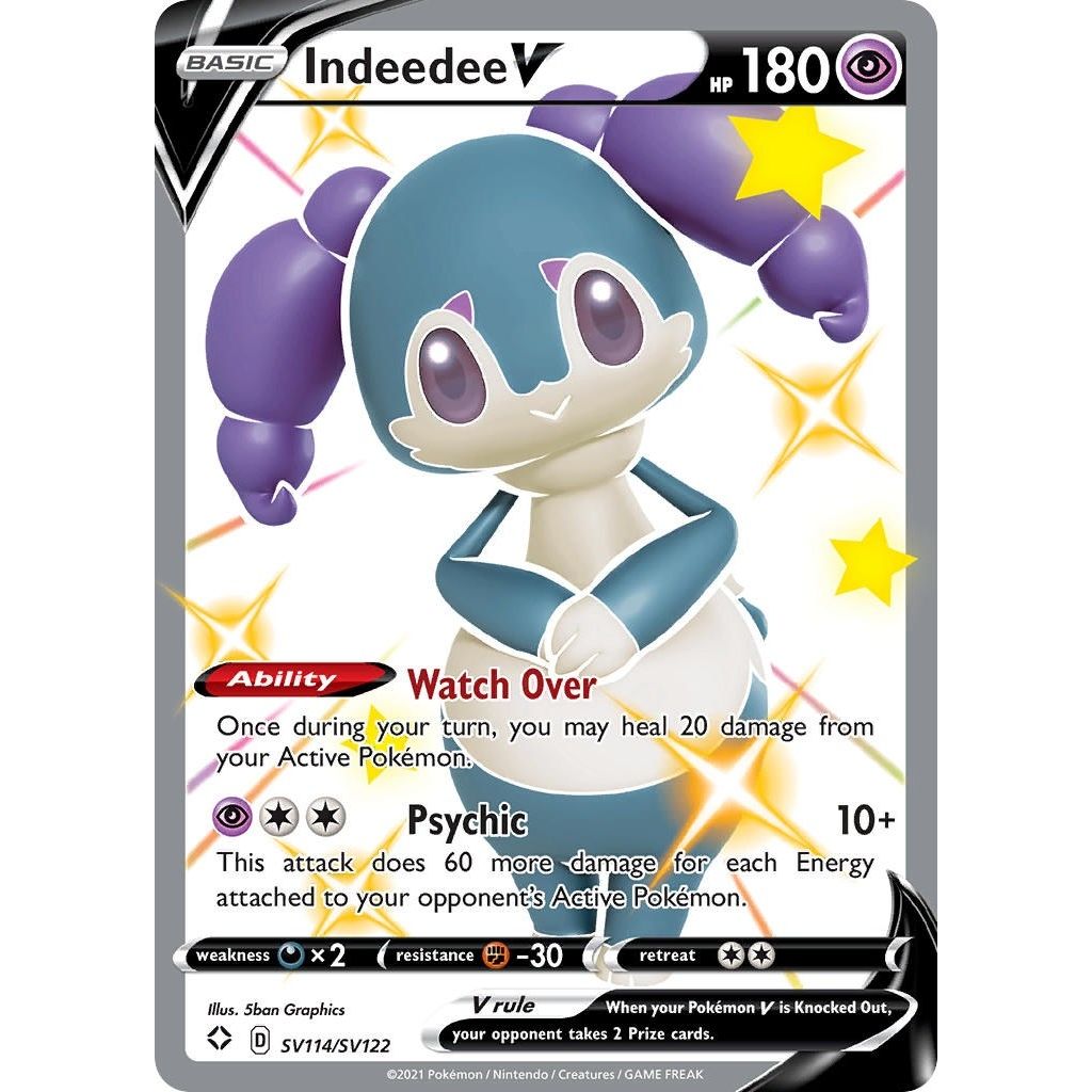 Indeedee V (SV114/SV122) (Shining Fates: Shiny Vault) - PokeBox USA