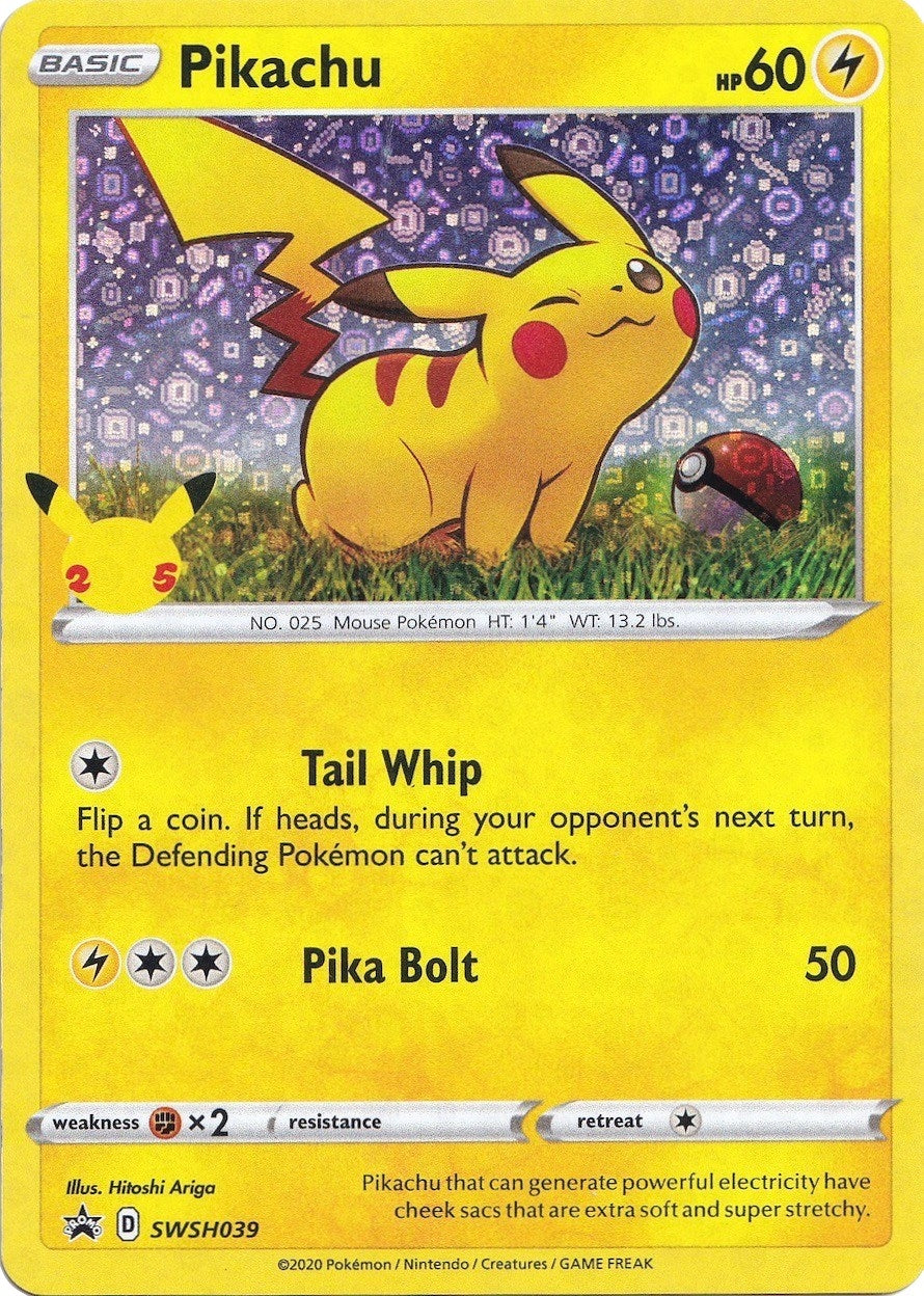 Pikachu - SWSH039 (General Mills) (SWSH039) (Miscellaneous Cards & Products) - PokeBox USA