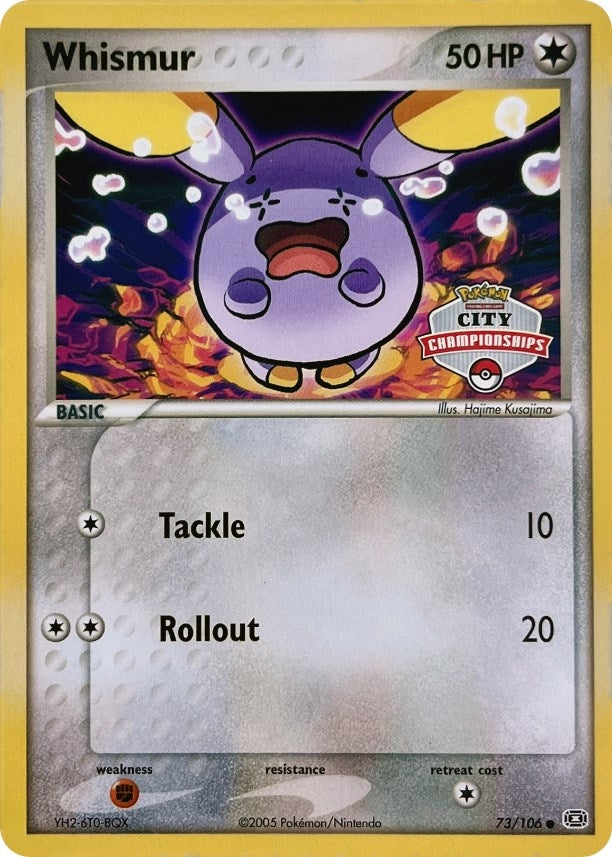 Image for Whismur - 73/106 (City Championships) (073/106) (League & Championship Cards) (PR) - Pokemon