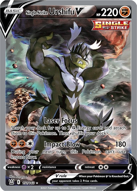 Single Strike Urshifu V (Alternate Full Art) (151/163) (SWSH05: Battle Styles)