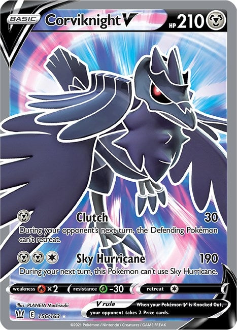 Corviknight V (Full Art) (156/163) (SWSH05: Battle Styles)