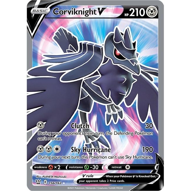 Corviknight V (Full Art) (156/163) (SWSH05: Battle Styles) - PokeBox USA
