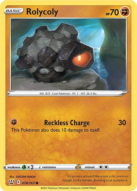 Image for Rolycoly (078/163) (SWSH05: Battle Styles) (SWSH05) - Pokemon
