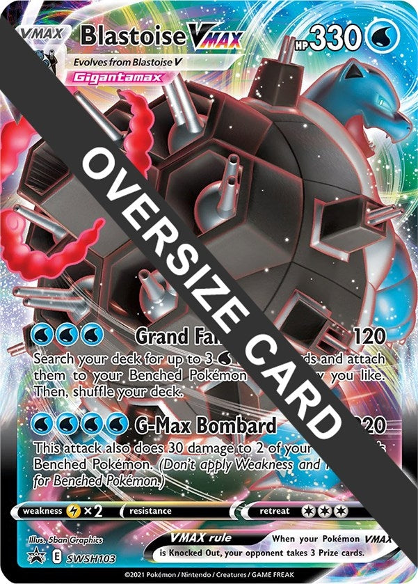 Image for Blastoise VMAX - SWSH103 (SWSH103) (Jumbo Cards) (PR) - Pokemon