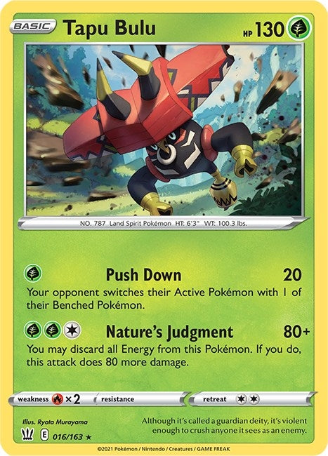 Image for Tapu Bulu (016/163) (Deck Exclusives) (PR) - Pokemon