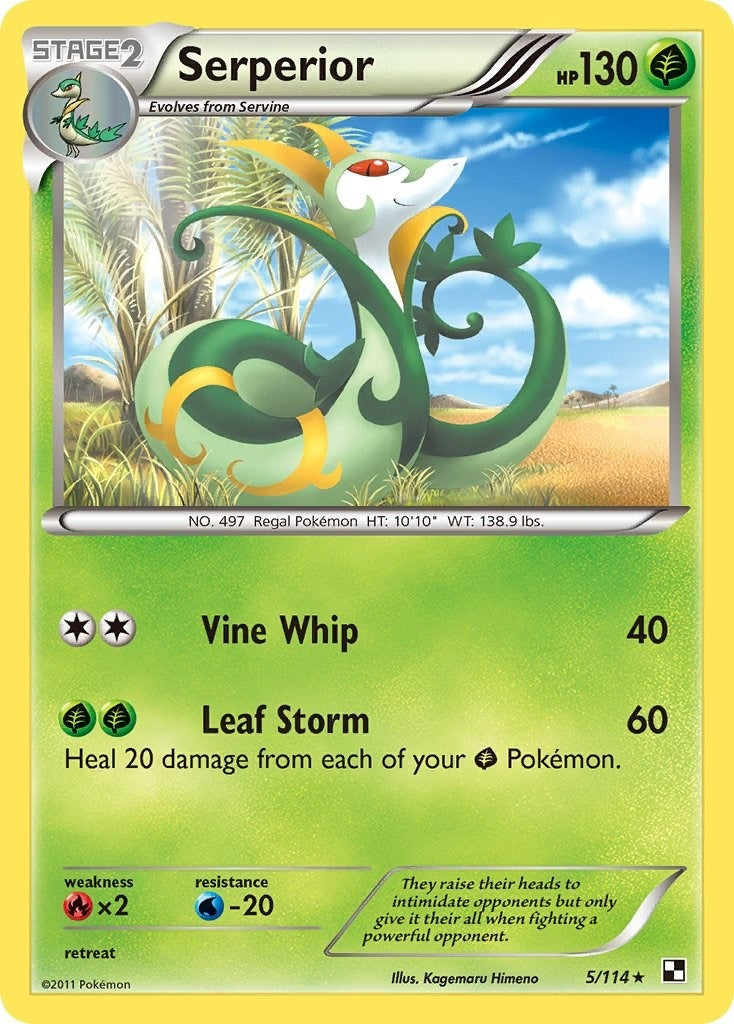 Image for Serperior - 5/114 (Green Tornado Theme Deck Exclusive) (005/114) (Deck Exclusives) (PR) - Pokemon