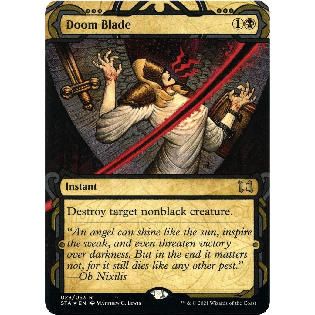 Doom Blade (Foil Etched) (28) (Strixhaven: Mystical Archive) - PokeBox USA