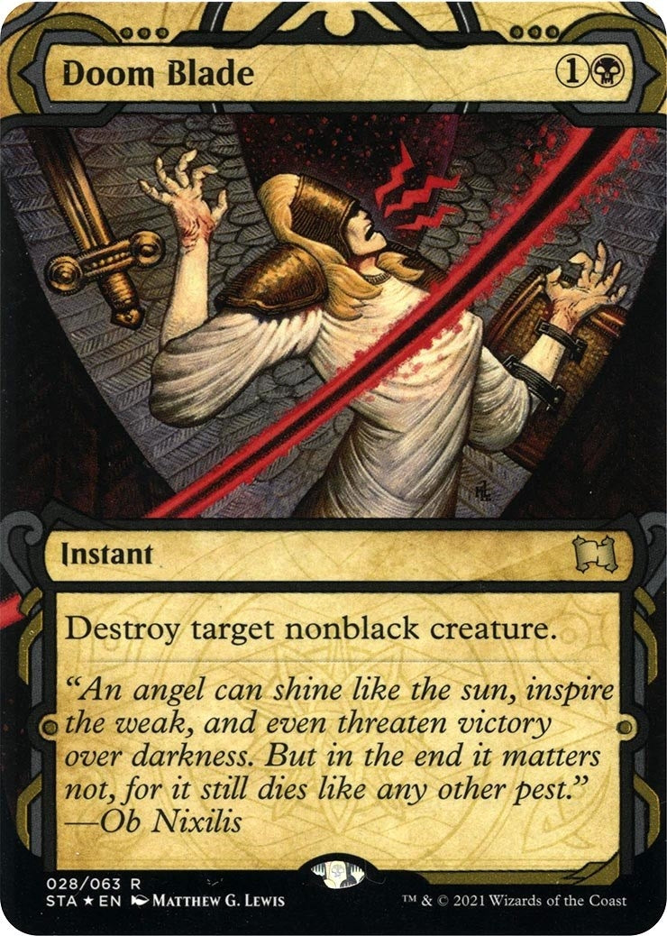 Doom Blade (Foil Etched) (28) (Strixhaven: Mystical Archive) - PokeBox USA