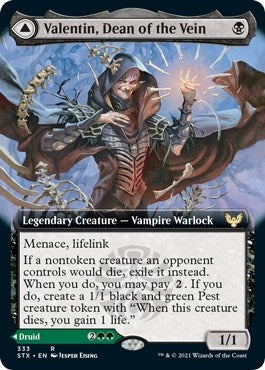 Valentin, Dean of the Vein (Extended Art) (333) (Strixhaven: School of Mages)