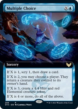 Multiple Choice (Extended Art) (298) (Strixhaven: School of Mages)