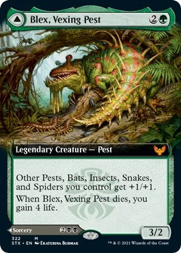 Blex, Vexing Pest (Extended Art) (322) (Strixhaven: School of Mages)